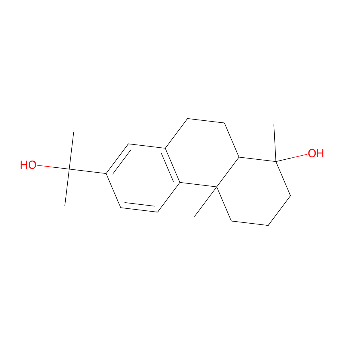 7-(2-Hydroxypropan-2-yl)-1,4a-dimethyl-2,3,4,9,10,10a-hexahydrophenanthren-1-ol molecular structure, CAS 203455-81-6