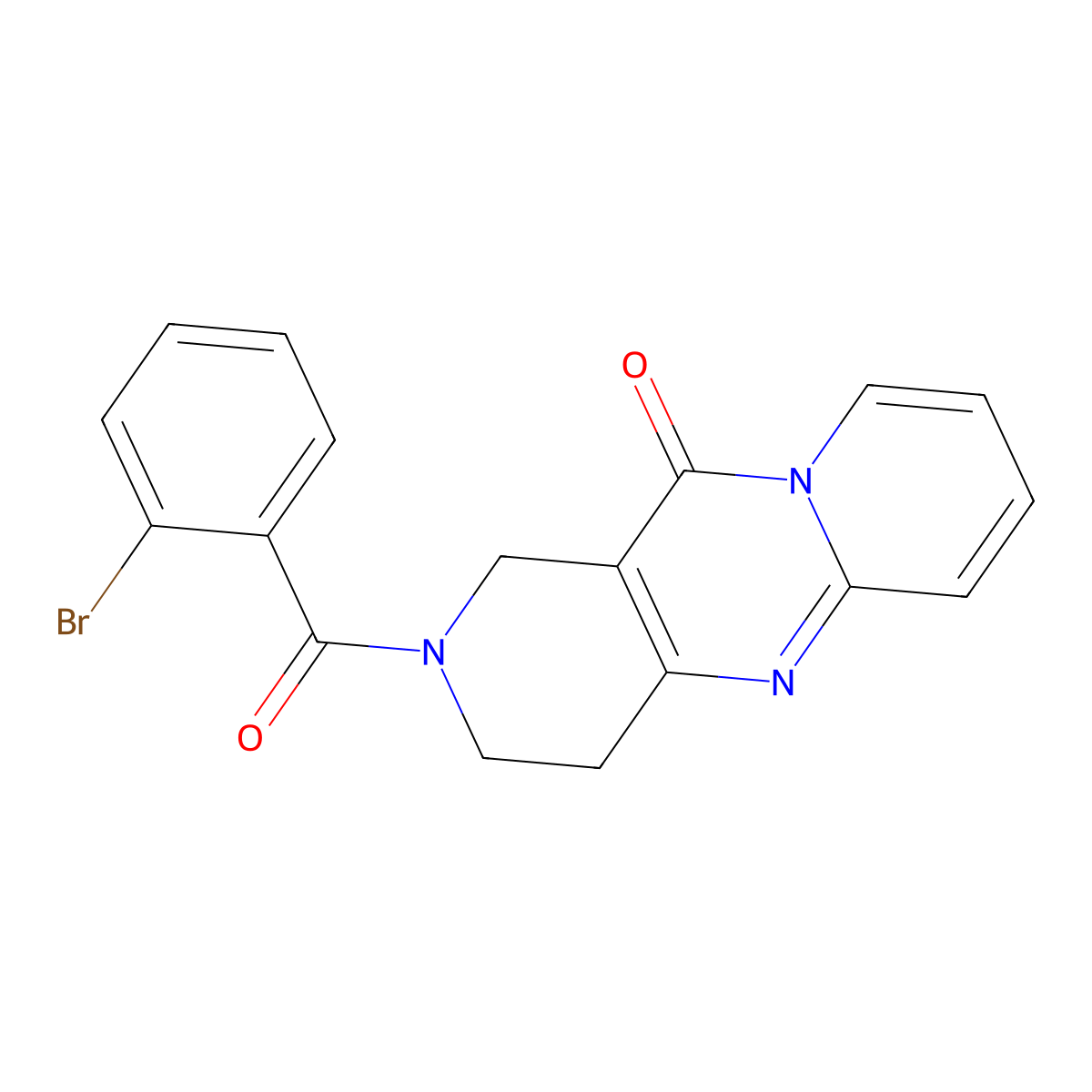 2-(2-bromobenzoyl)-3,4-dihydro-1H-dipyrido[1,2-a:4',3'-d]pyrimidin-11(2H)-one molecular structure, CAS 2034550-22-4