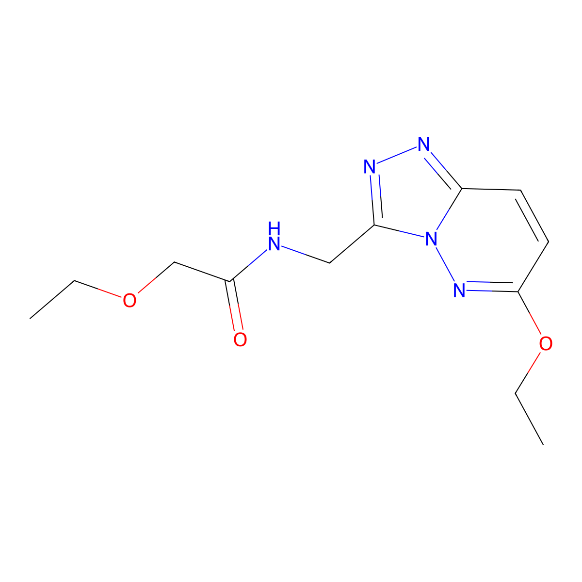 2-ethoxy-N-((6-ethoxy-[1,2,4]triazolo[4,3-b]pyridazin-3-yl)methyl)acetamide molecular structure, CAS 2034550-73-5
