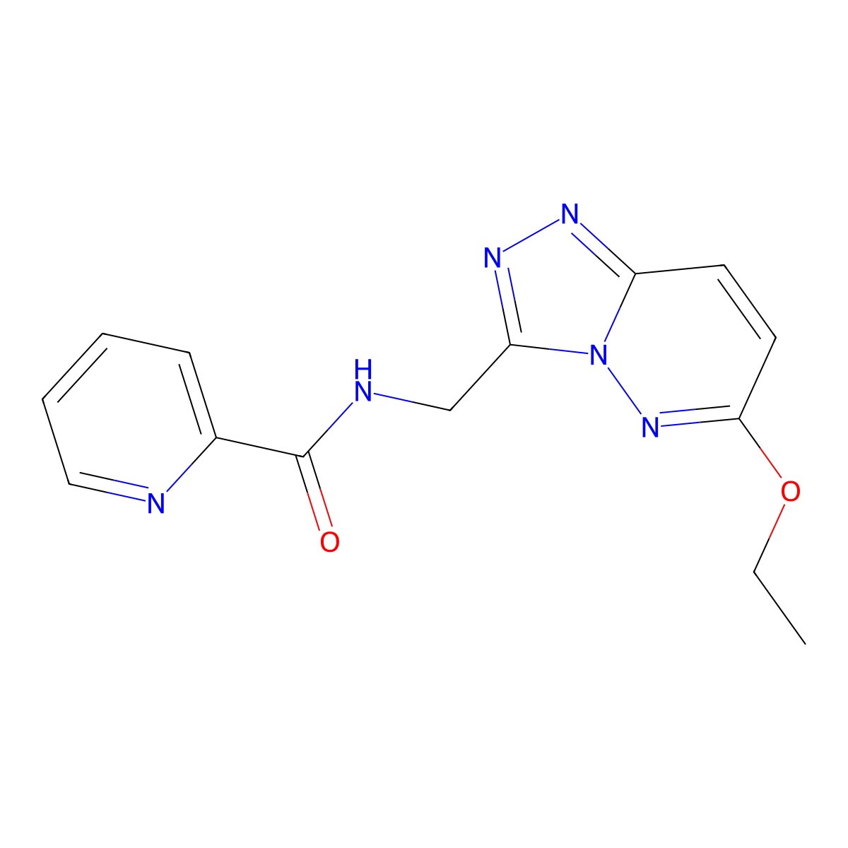 N-((6-ethoxy-[1,2,4]triazolo[4,3-b]pyridazin-3-yl)methyl)picolinamide molecular structure, CAS 2034550-87-1