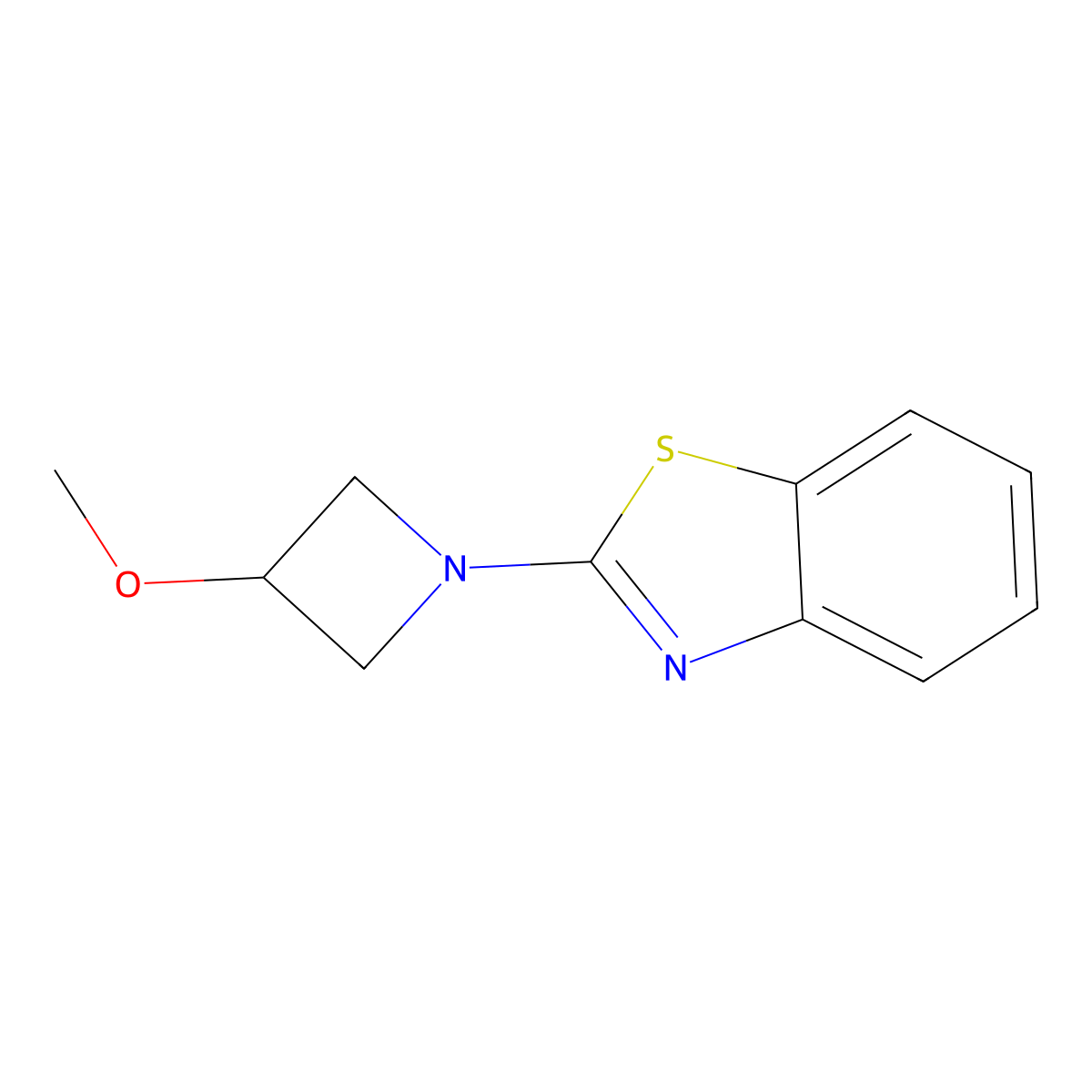 2-(3-Methoxyazetidin-1-yl)benzo[d]thiazole molecular structure, CAS 2034551-24-9