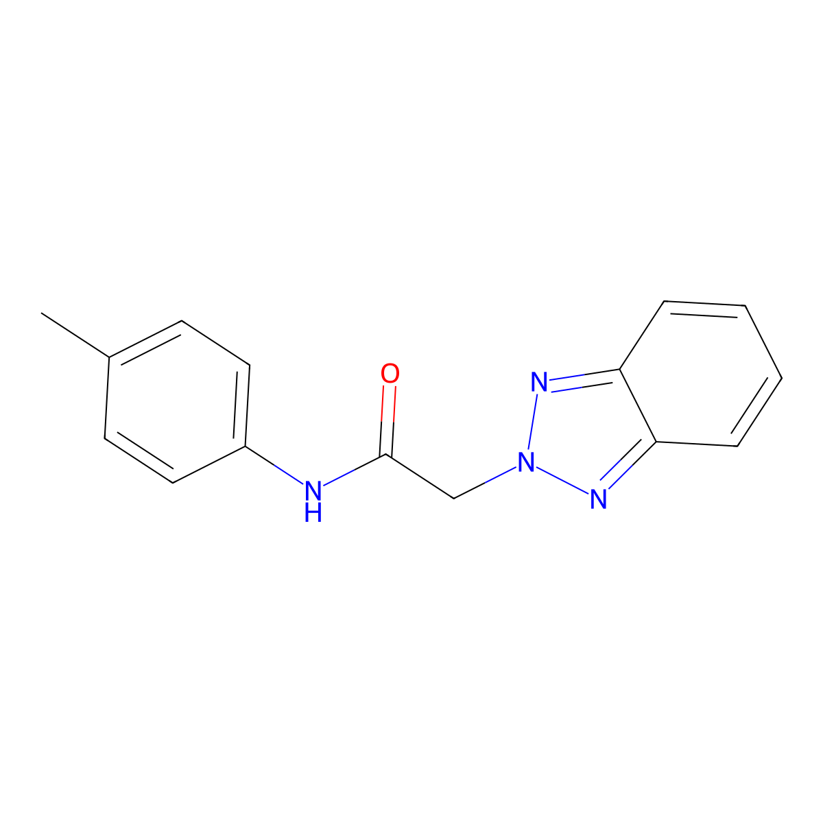 2-(2H-benzo[d][1,2,3]triazol-2-yl)-N-(p-tolyl)acetamide molecular structure, CAS 2034552-06-0