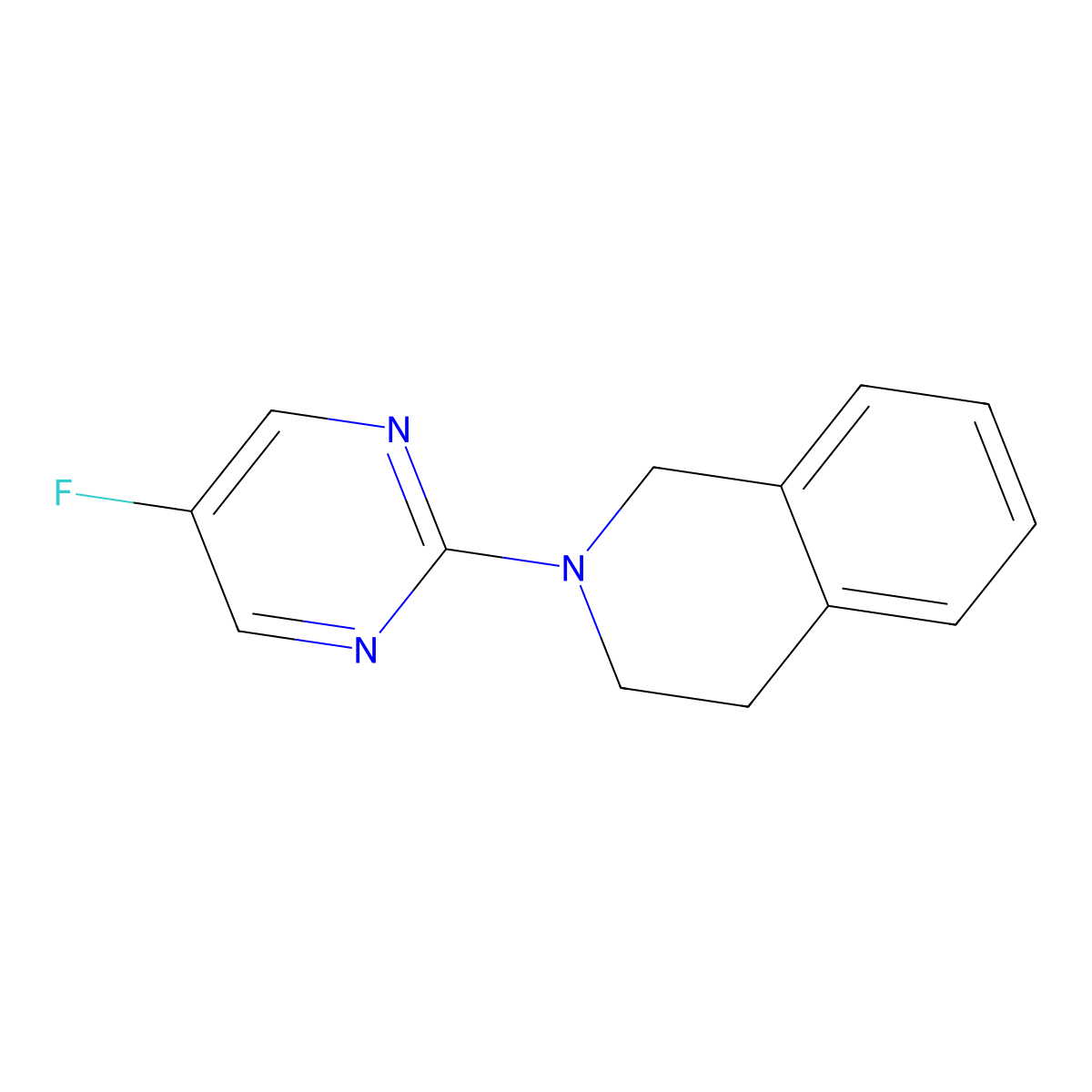 2-(5-Fluoropyrimidin-2-yl)-1,2,3,4-tetrahydroisoquinoline molecular structure, CAS 2034552-41-3