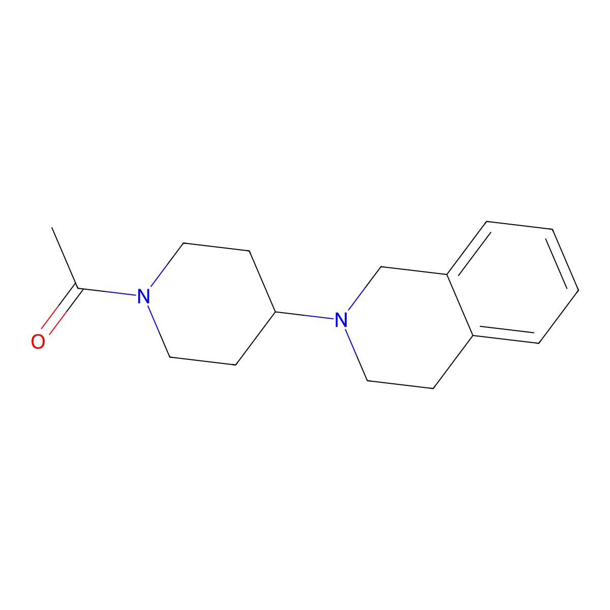 1-[4-(1,2,3,4-Tetrahydroisoquinolin-2-yl)piperidin-1-yl]ethan-1-one molecular structure, CAS 2034552-52-6