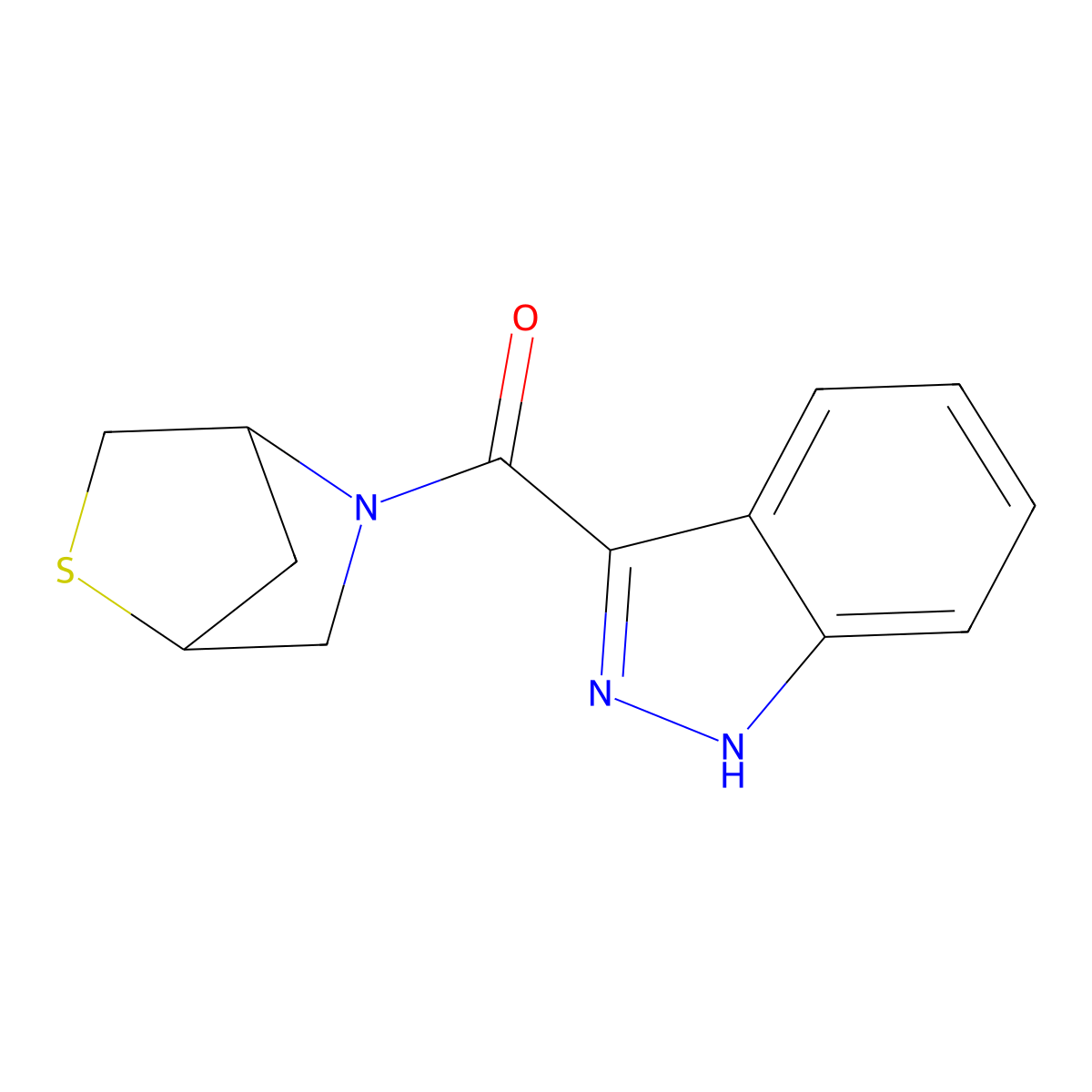 2-thia-5-azabicyclo[2.2.1]heptan-5-yl(1H-indazol-3-yl)methanone molecular structure, CAS 2034552-69-5
