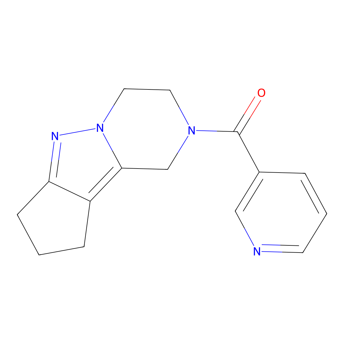 11-(Pyridine-3-carbonyl)-7,8,11-triazatricyclo[6.4.0.0^{2,6}]dodeca-1,6-diene molecular structure, CAS 2034553-86-9