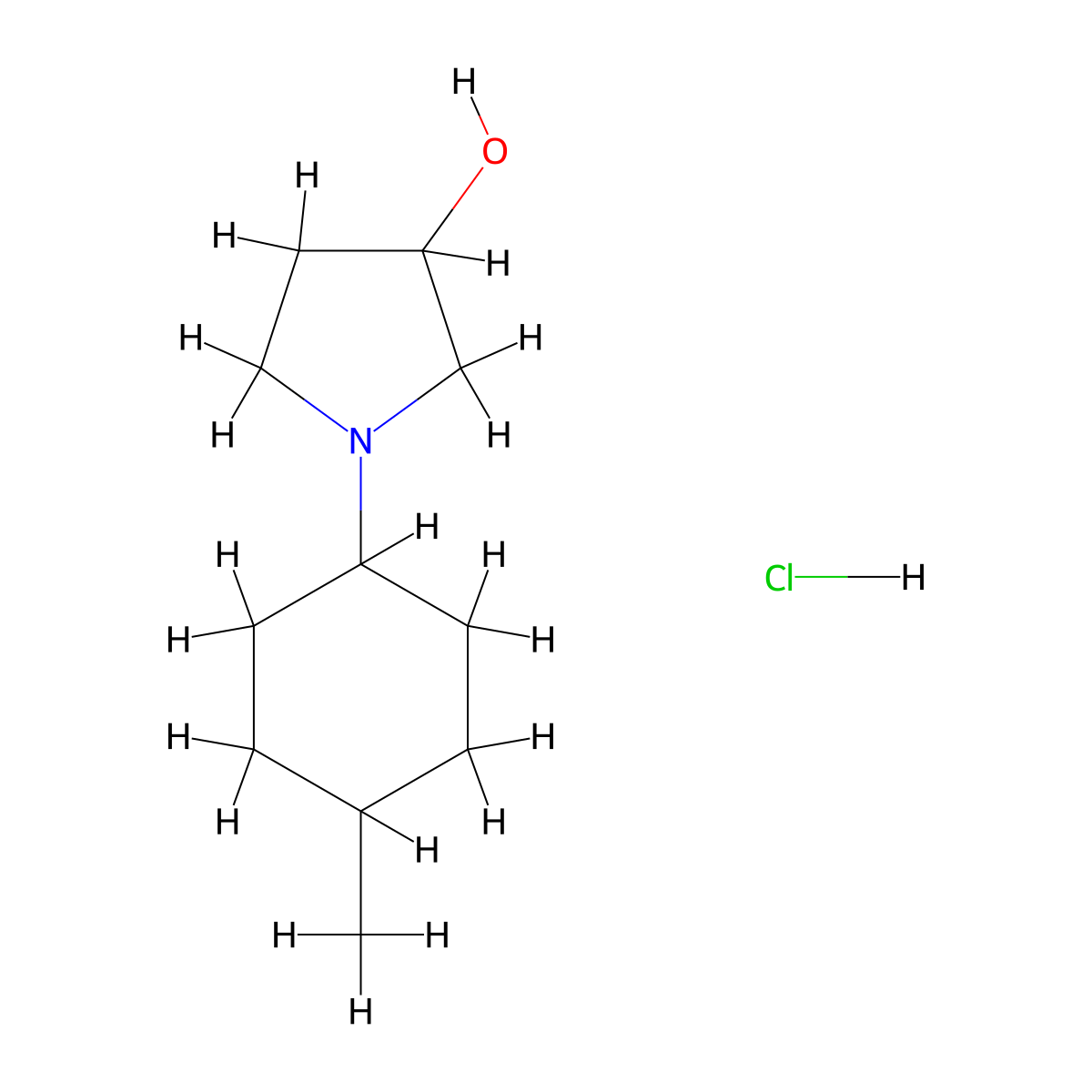 1-(4-Methylcyclohexyl)pyrrolidin-3-ol hydrochloride molecular structure, CAS 2034553-88-1