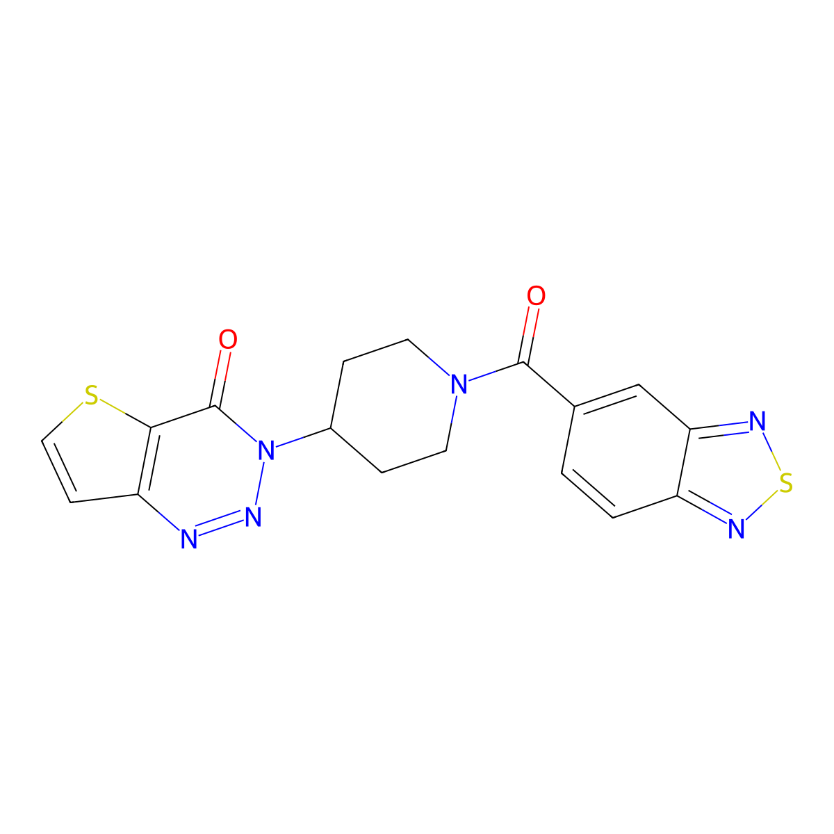 3-(1-(benzo[c][1,2,5]thiadiazole-5-carbonyl)piperidin-4-yl)thieno[3,2-d][1,2,3]triazin-4(3H)-one molecular structure, CAS 2034554-95-3