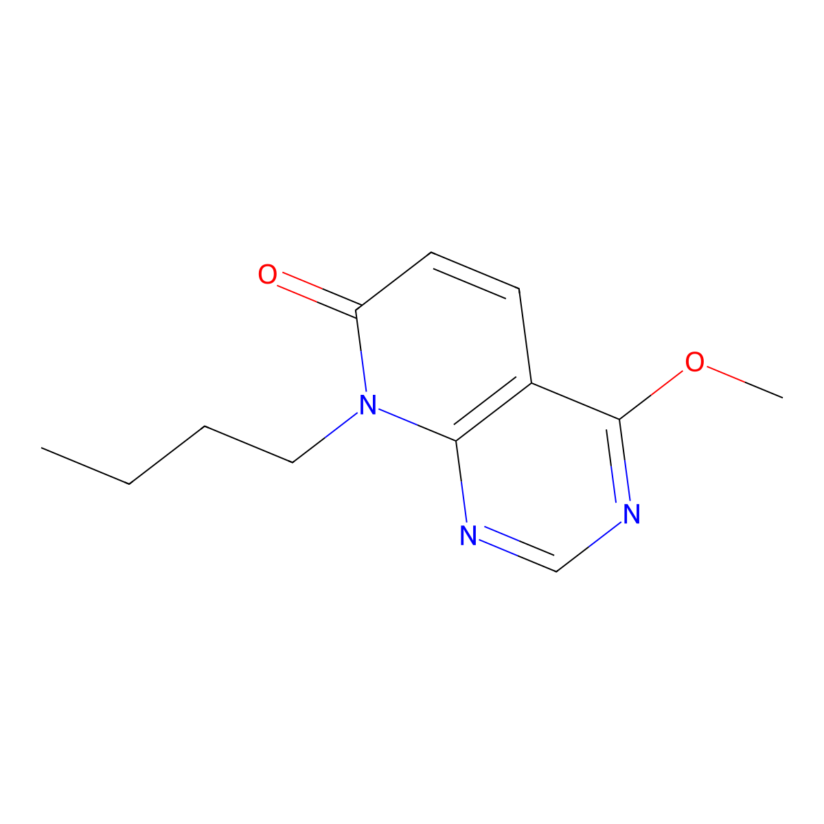 8-butyl-4-methoxypyrido[2,3-d]pyrimidin-7(8H)-one molecular structure, CAS 2034555-27-4