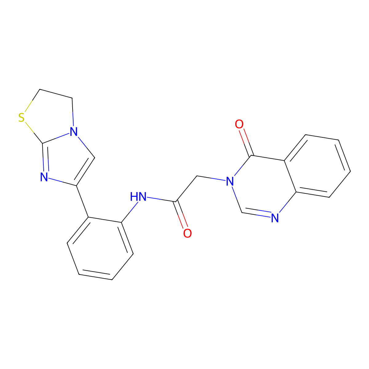 N-(2-(2,3-dihydroimidazo[2,1-b]thiazol-6-yl)phenyl)-2-(4-oxoquinazolin-3(4H)-yl)acetamide molecular structure, CAS 2034557-66-7