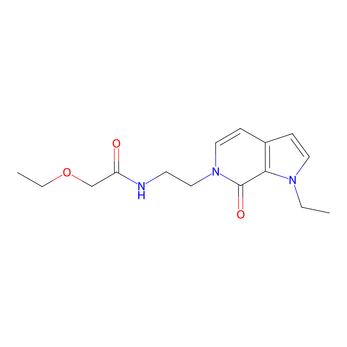 2-ethoxy-N-(2-(1-ethyl-7-oxo-1H-pyrrolo[2,3-c]pyridin-6(7H)-yl)ethyl)acetamide molecular structure, CAS 2034559-45-8