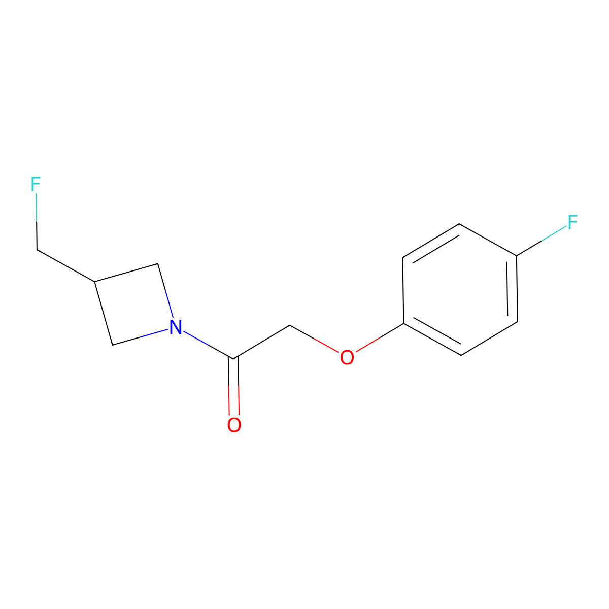 1-(3-(Fluoromethyl)azetidin-1-yl)-2-(4-fluorophenoxy)ethanone molecular structure, CAS 2034559-63-0
