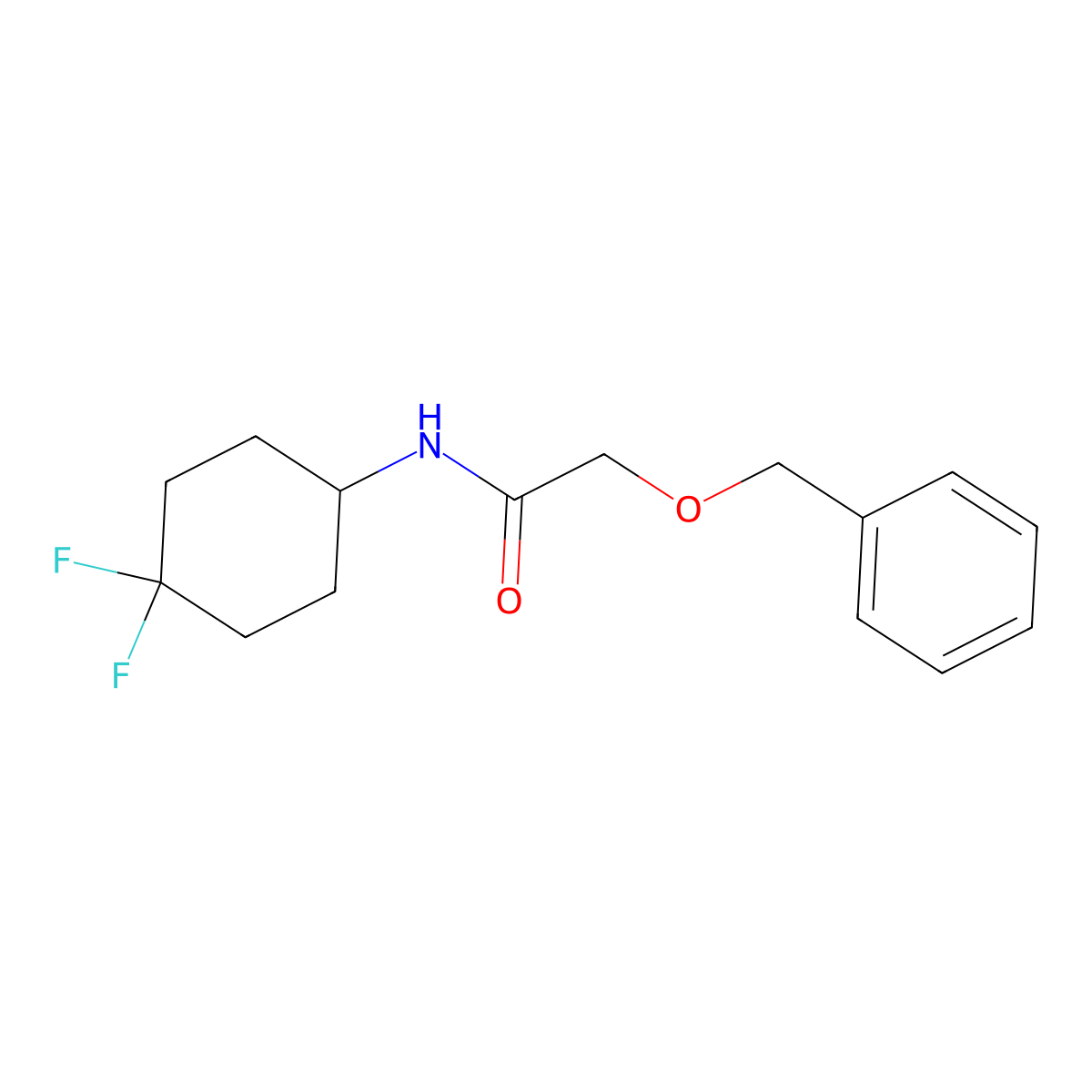 2-(benzyloxy)-N-(4,4-difluorocyclohexyl)acetamide molecular structure, CAS 2034561-48-1
