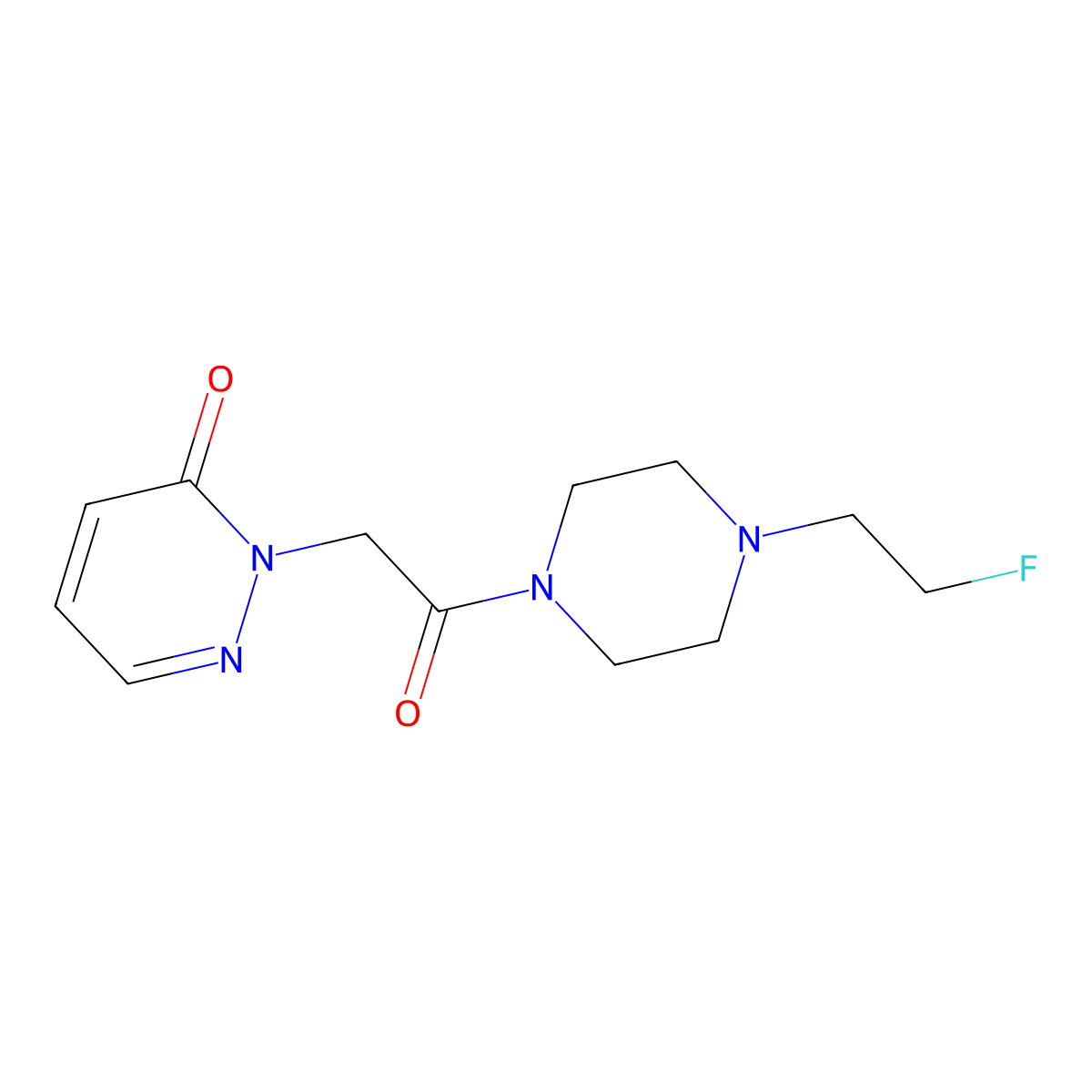 2-(2-(4-(2-fluoroethyl)piperazin-1-yl)-2-oxoethyl)pyridazin-3(2H)-one molecular structure, CAS 2034561-66-3