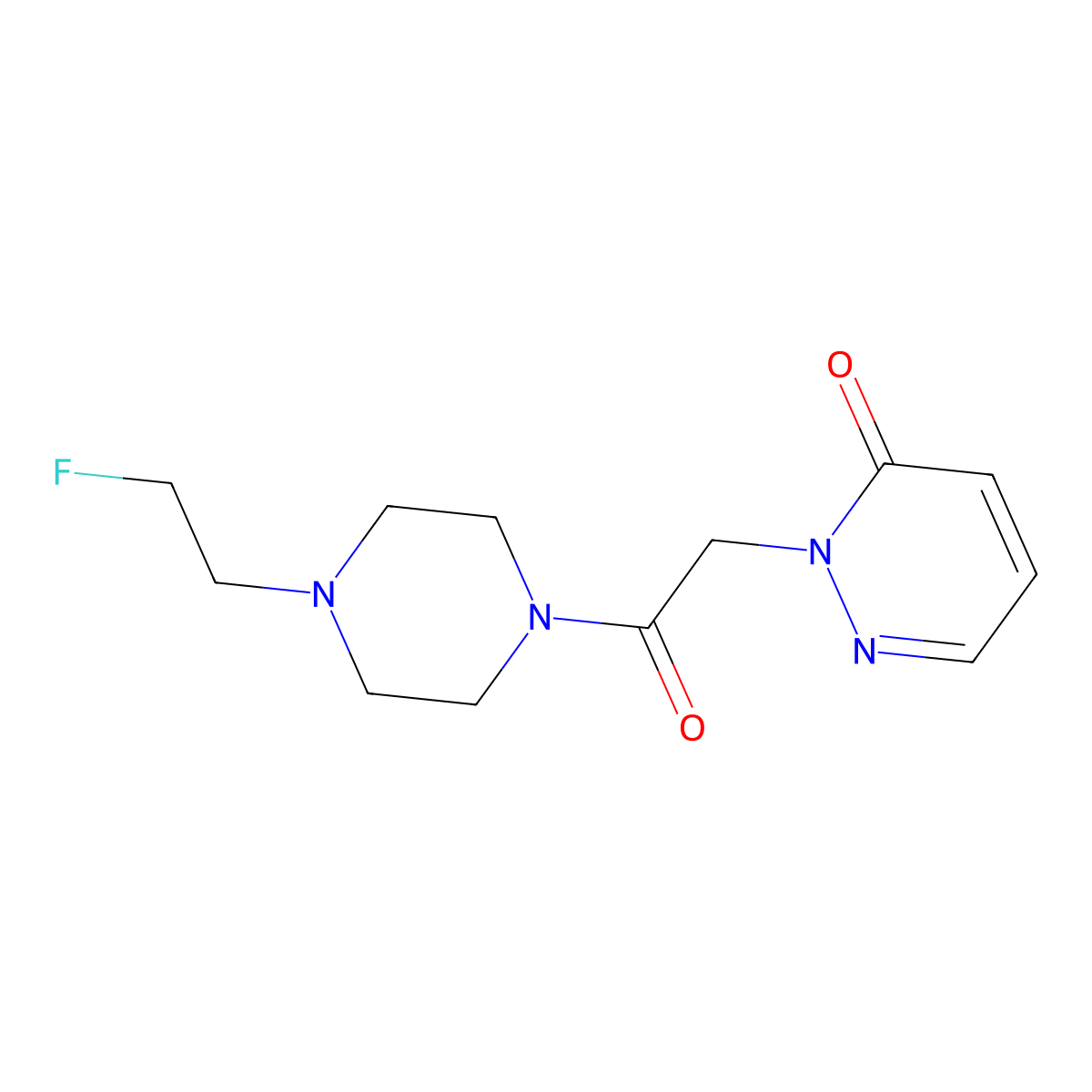2-(2-(4-(2-fluoroethyl)piperazin-1-yl)-2-oxoethyl)pyridazin-3(2H)-one molecular structure, CAS 2034561-66-3