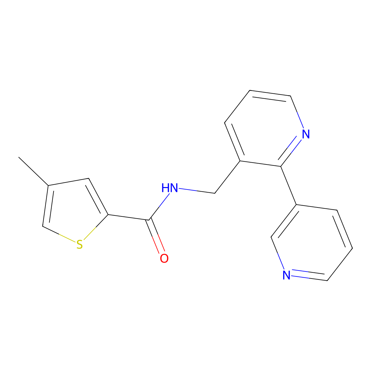 N-([2,3'-bipyridin]-3-ylmethyl)-4-methylthiophene-2-carboxamide molecular structure, CAS 2034562-74-6