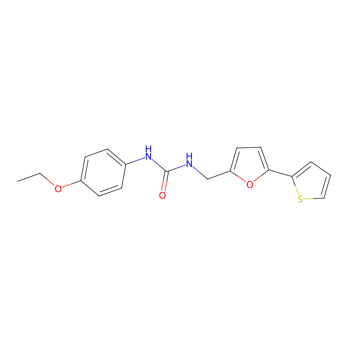 1-(4-Ethoxyphenyl)-3-((5-(thiophen-2-yl)furan-2-yl)methyl)urea molecular structure, CAS 2034562-85-9