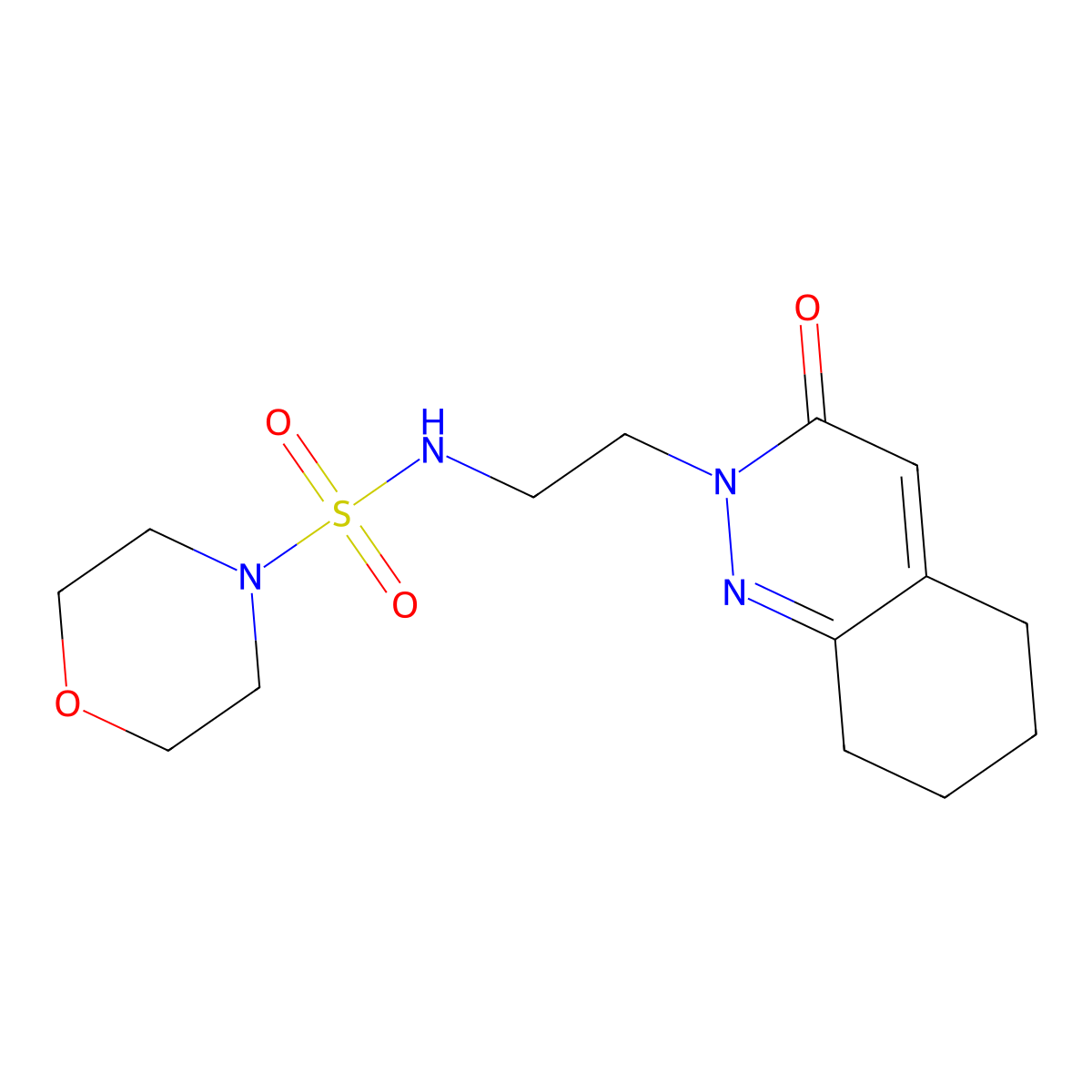 N-(2-(3-oxo-5,6,7,8-tetrahydrocinnolin-2(3H)-yl)ethyl)morpholine-4-sulfonamide molecular structure, CAS 2034562-89-3
