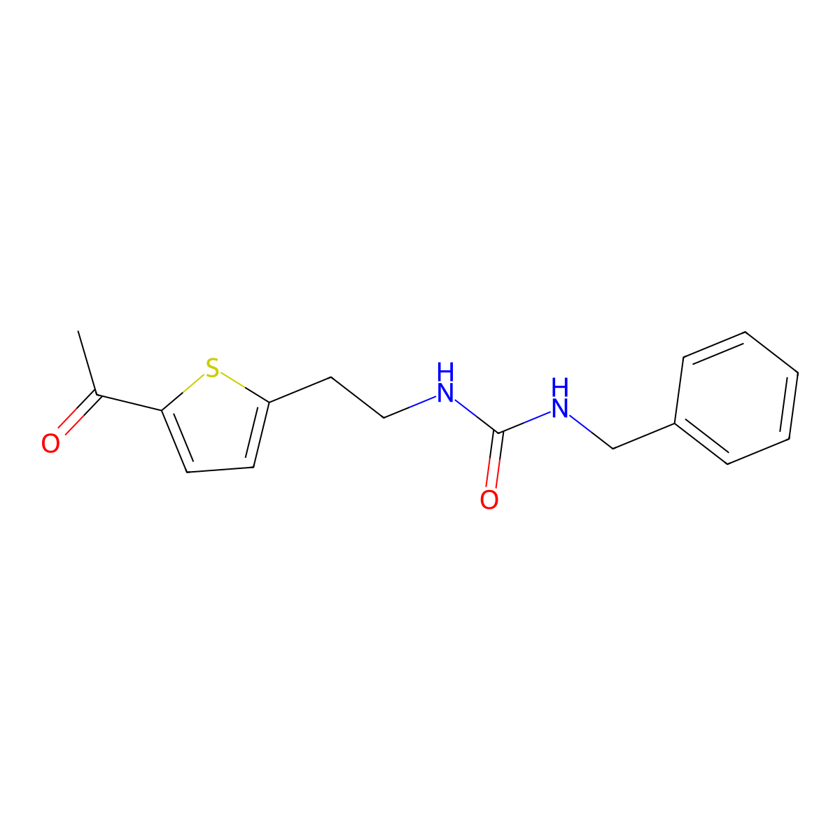 1-(2-(5-Acetylthiophen-2-yl)ethyl)-3-benzylurea molecular structure, CAS 2034562-91-7