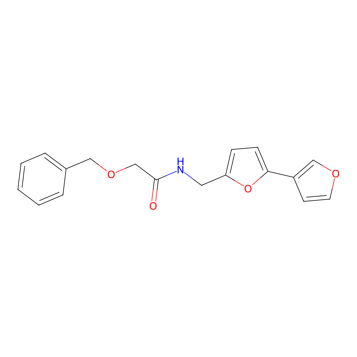 N-([2,3'-bifuran]-5-ylmethyl)-2-(benzyloxy)acetamide molecular structure, CAS 2034566-77-1
