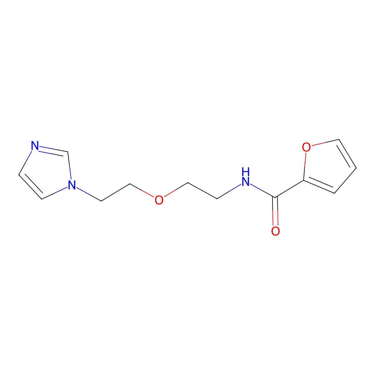 N-(2-(2-(1H-imidazol-1-yl)ethoxy)ethyl)furan-2-carboxamide molecular structure, CAS 2034567-06-9
