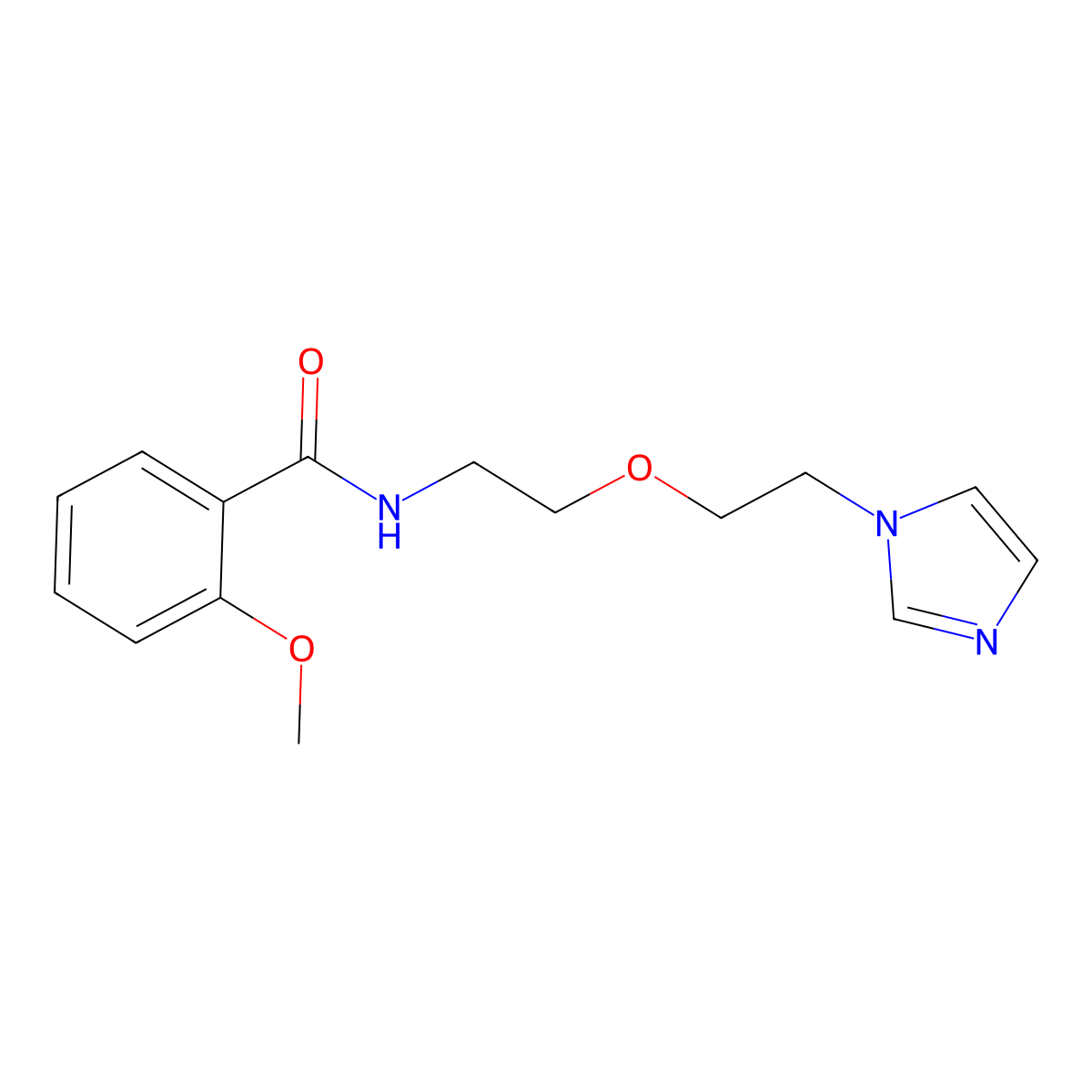 N-(2-(2-(1H-imidazol-1-yl)ethoxy)ethyl)-2-methoxybenzamide molecular structure, CAS 2034567-34-3