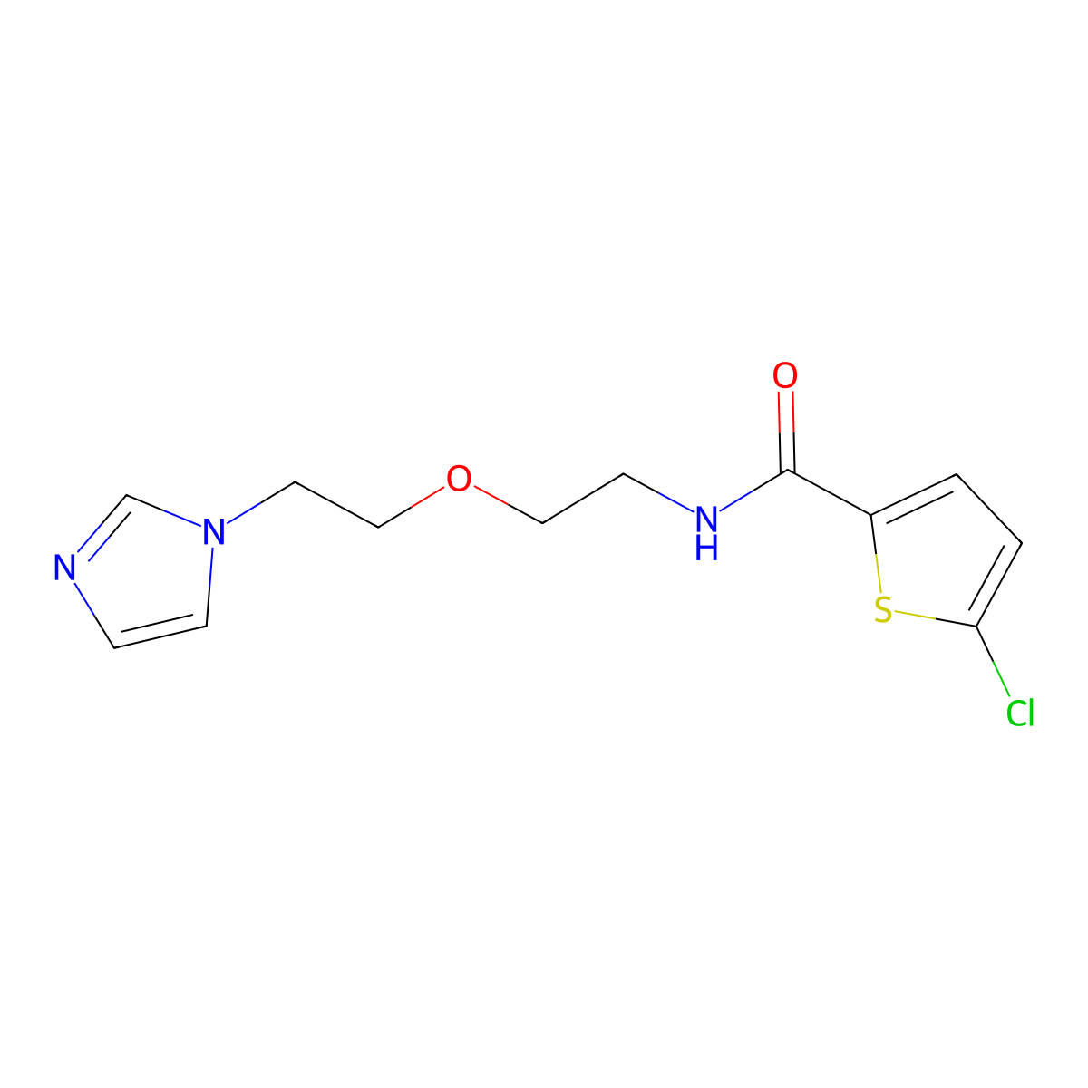 N-(2-(2-(1H-imidazol-1-yl)ethoxy)ethyl)-5-chlorothiophene-2-carboxamide molecular structure, CAS 2034567-47-8