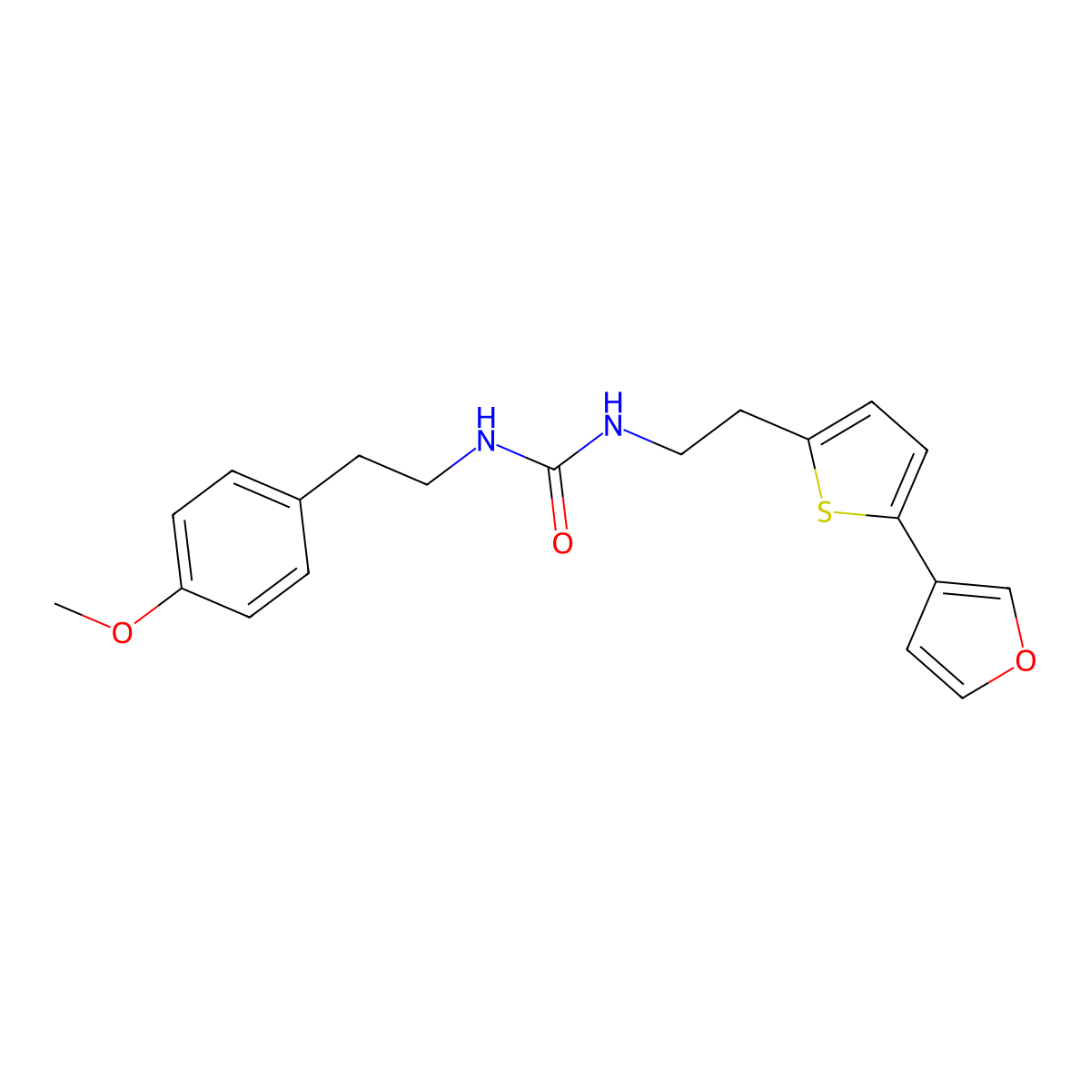 1-(2-(5-(Furan-3-yl)thiophen-2-yl)ethyl)-3-(4-methoxyphenethyl)urea molecular structure, CAS 2034568-29-9
