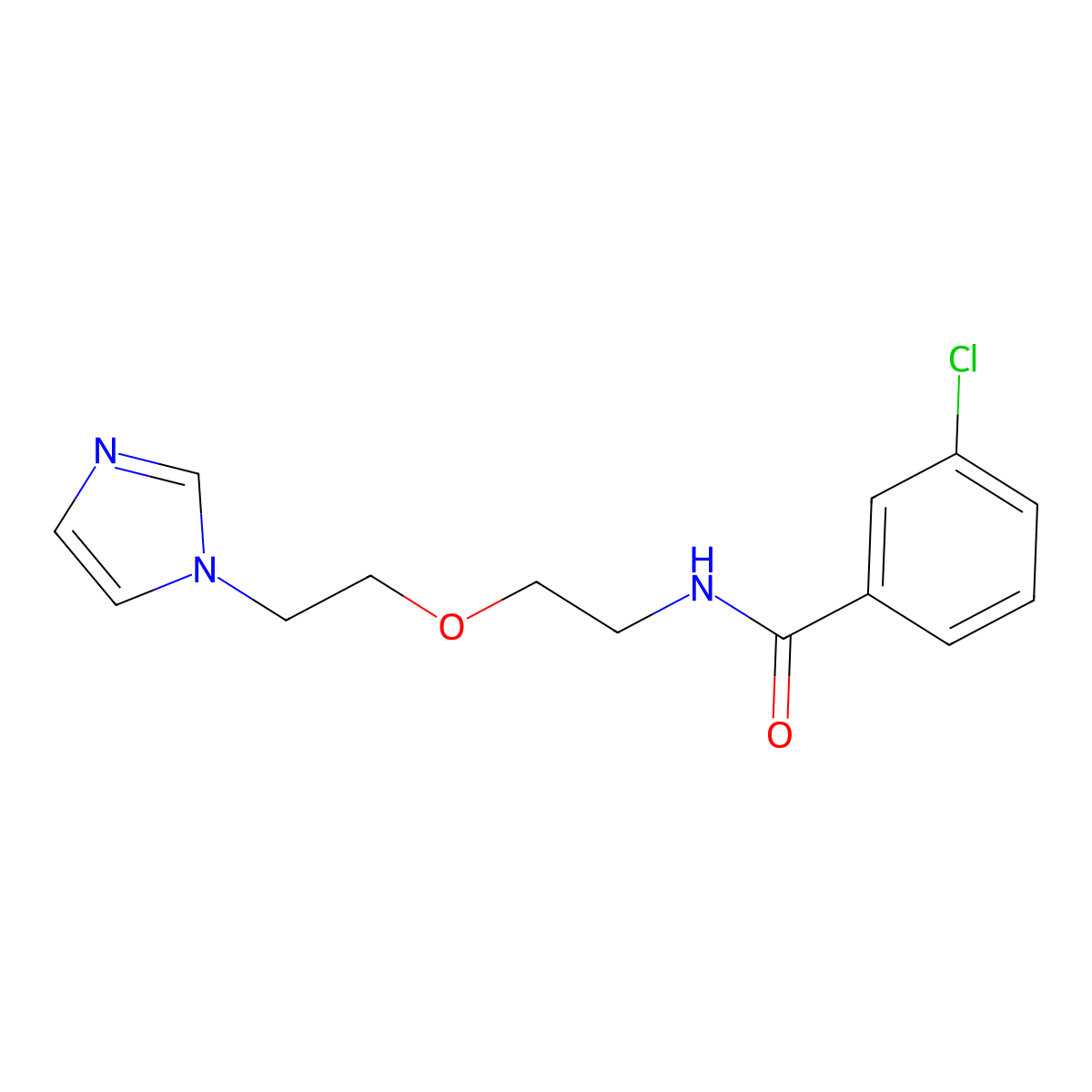 N-(2-(2-(1H-imidazol-1-yl)ethoxy)ethyl)-3-chlorobenzamide molecular structure, CAS 2034568-30-2