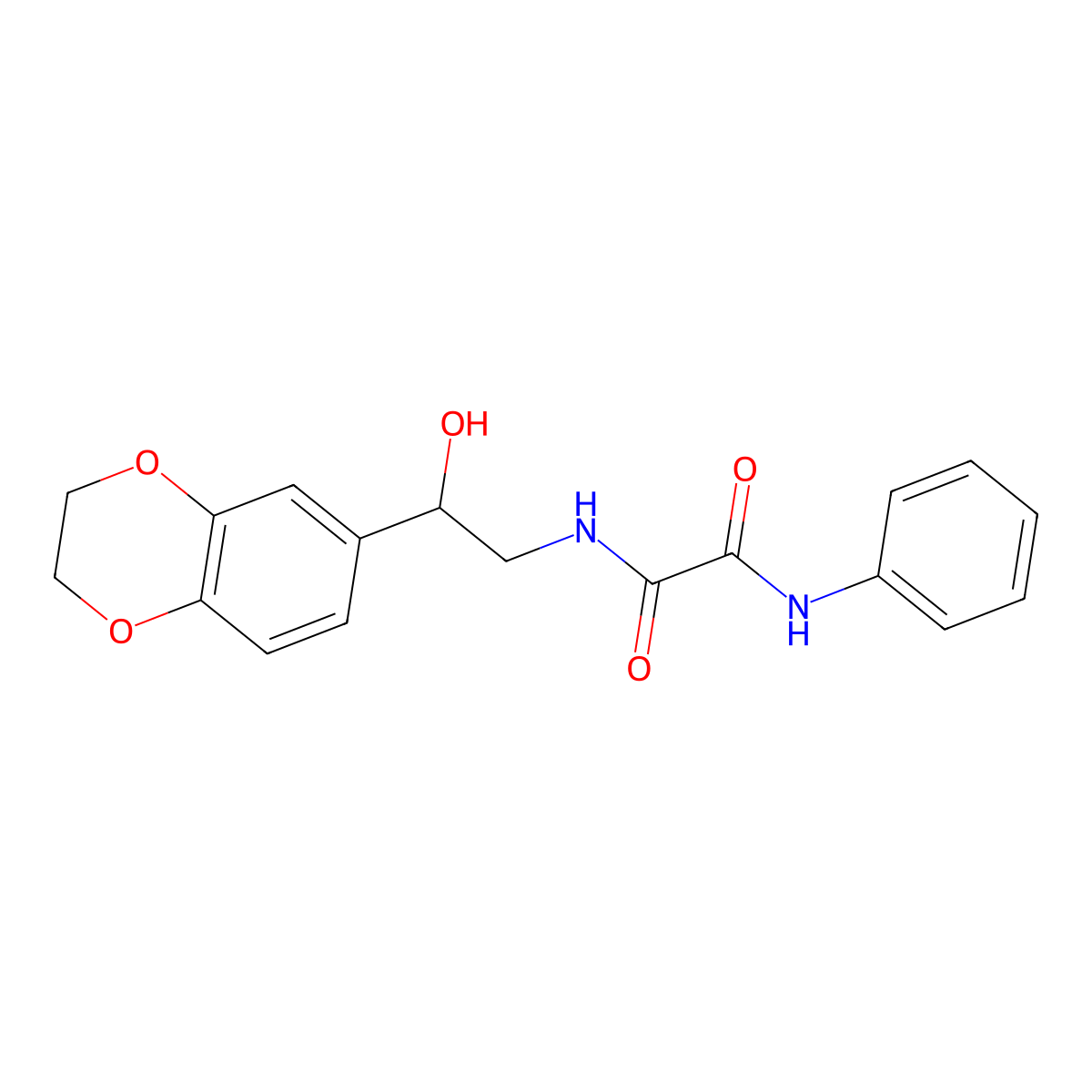 N1-(2-(2,3-dihydrobenzo[b][1,4]dioxin-6-yl)-2-hydroxyethyl)-N2-phenyloxalamide molecular structure, CAS 2034568-80-2