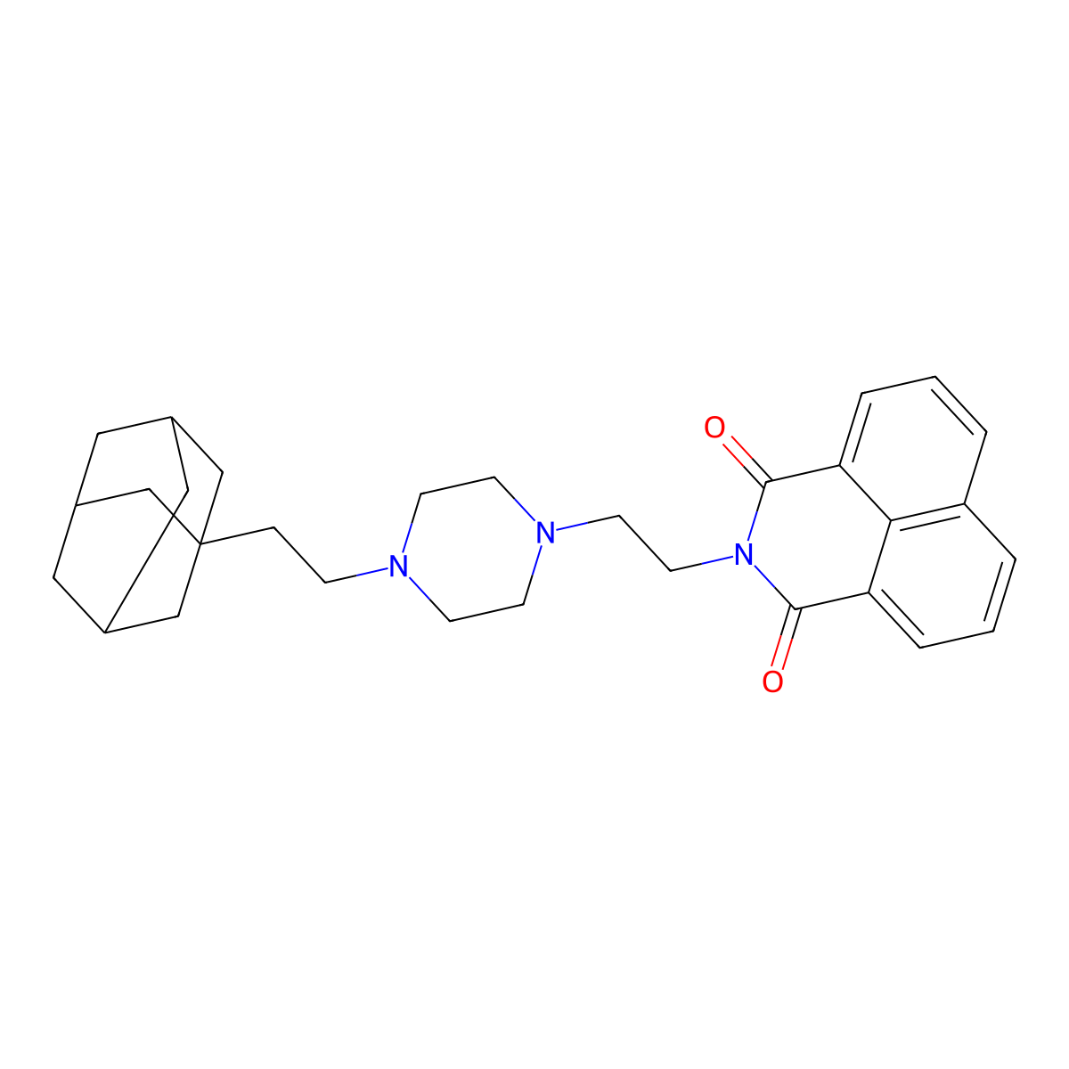 3-(2-{4-[2-(Adamantan-1-yl)ethyl]piperazin-1-yl}ethyl)-3-azatricyclo[7.3.1.0^{5,13}]trideca-1(13),5,7,9,11-pentaene-2,4-dione molecular structure, CAS 2034569-69-0