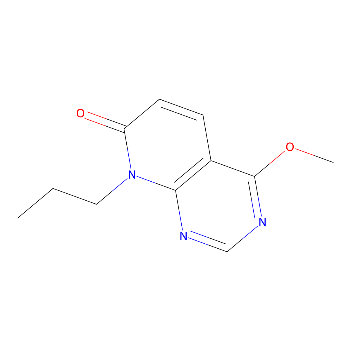 4-methoxy-8-propylpyrido[2,3-d]pyrimidin-7(8H)-one molecular structure, CAS 2034571-81-6
