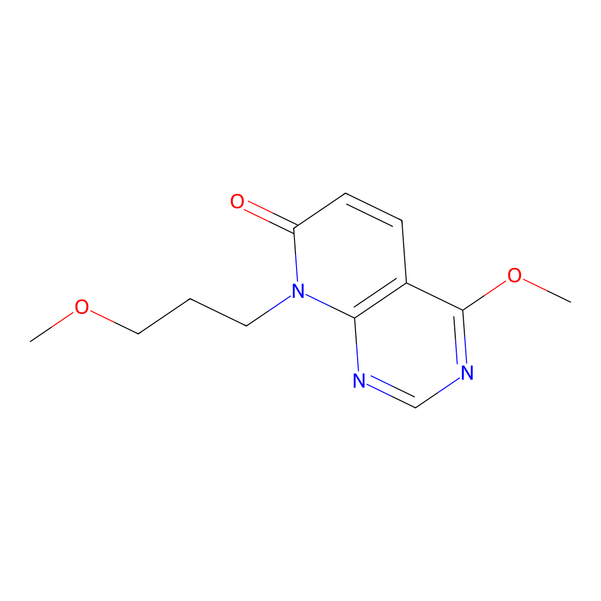 4-methoxy-8-(3-methoxypropyl)pyrido[2,3-d]pyrimidin-7(8H)-one molecular structure, CAS 2034571-84-9