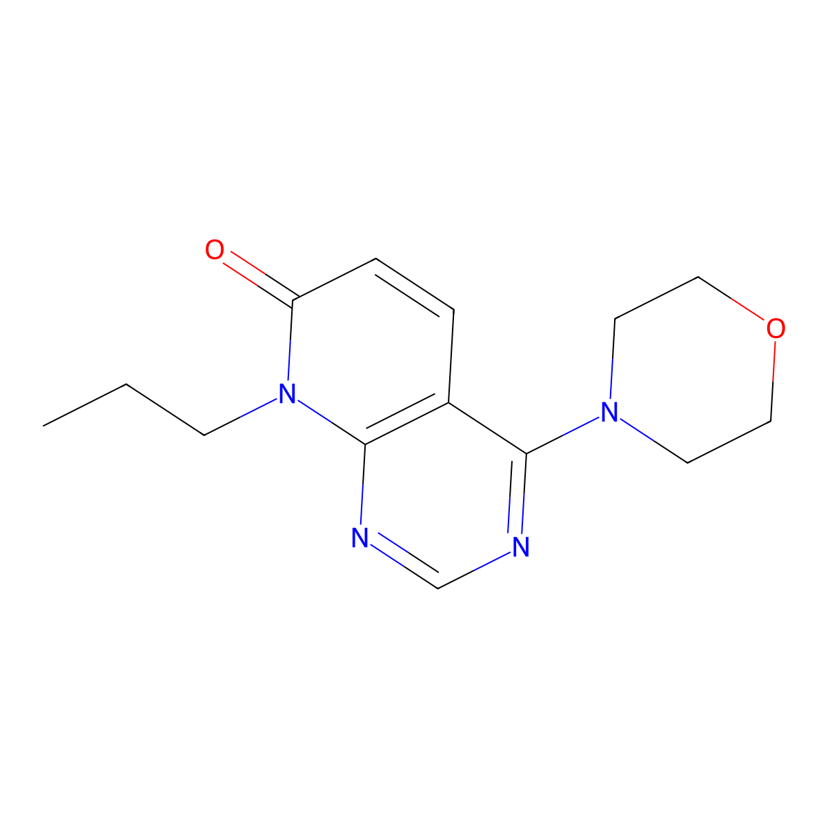 4-morpholino-8-propylpyrido[2,3-d]pyrimidin-7(8H)-one molecular structure, CAS 2034572-07-9