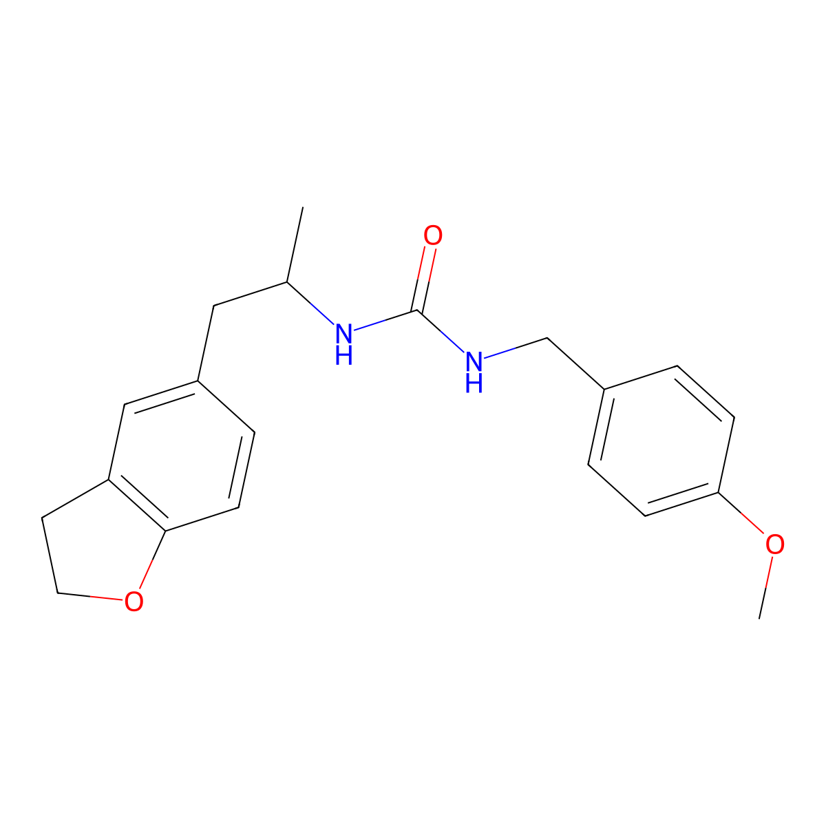 1-(1-(2,3-Dihydrobenzofuran-5-yl)propan-2-yl)-3-(4-methoxybenzyl)urea molecular structure, CAS 2034574-65-5