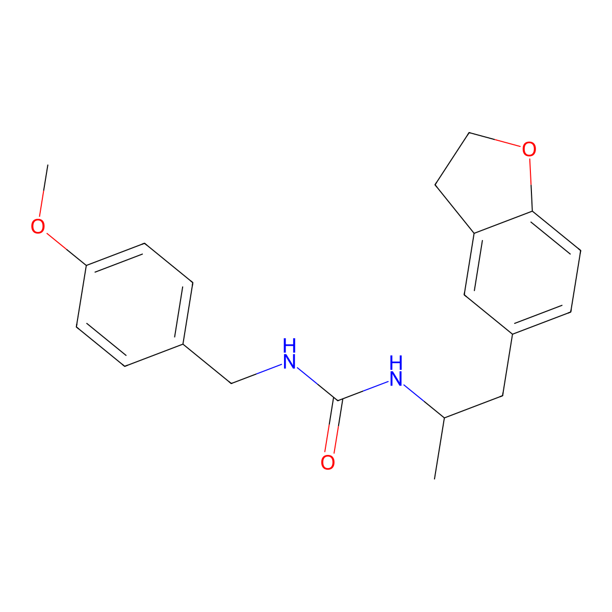 1-(1-(2,3-Dihydrobenzofuran-5-yl)propan-2-yl)-3-(4-methoxybenzyl)urea molecular structure, CAS 2034574-65-5