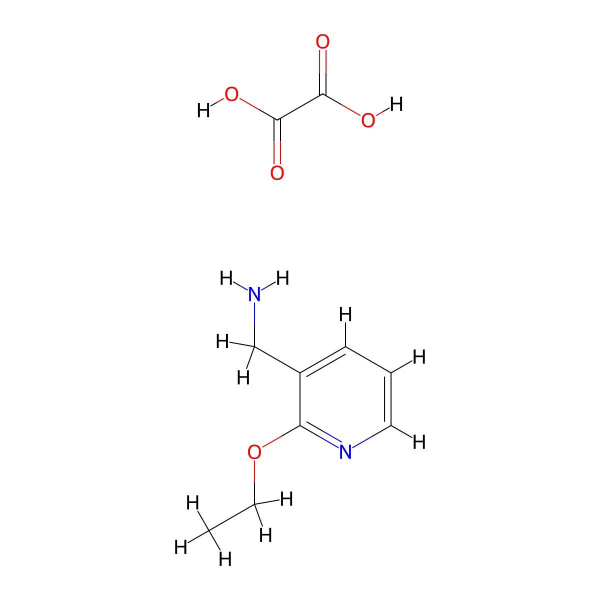 (2-Ethoxypyridin-3-yl)methanamine oxalate molecular structure, CAS 2034575-27-2