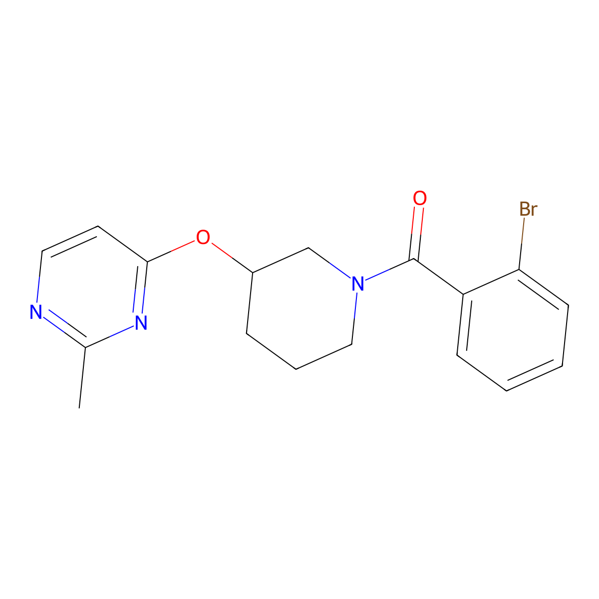 4-{[1-(2-Bromobenzoyl)piperidin-3-yl]oxy}-2-methylpyrimidine molecular structure, CAS 2034575-47-6