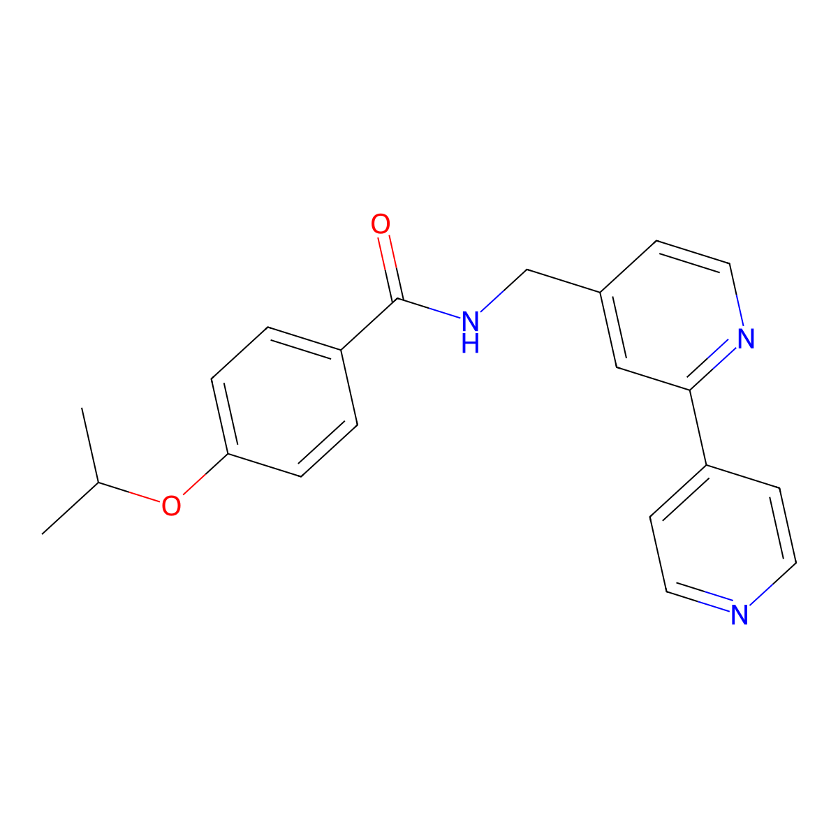 N-({[2,4'-bipyridine]-4-yl}methyl)-4-(propan-2-yloxy)benzamide molecular structure, CAS 2034578-41-9