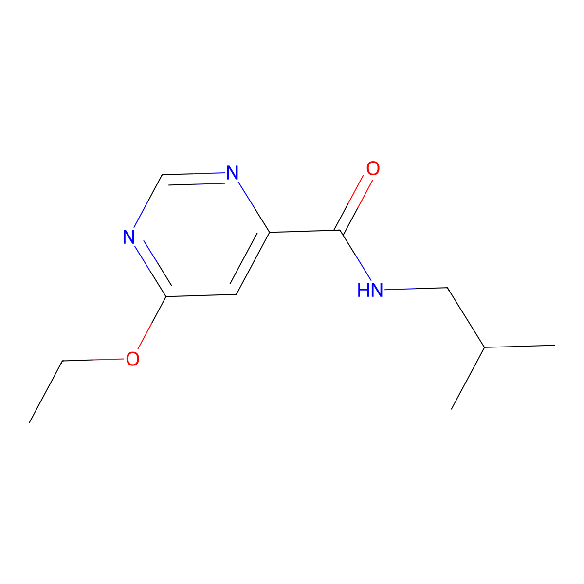 6-ethoxy-N-isobutylpyrimidine-4-carboxamide molecular structure, CAS 2034579-64-9