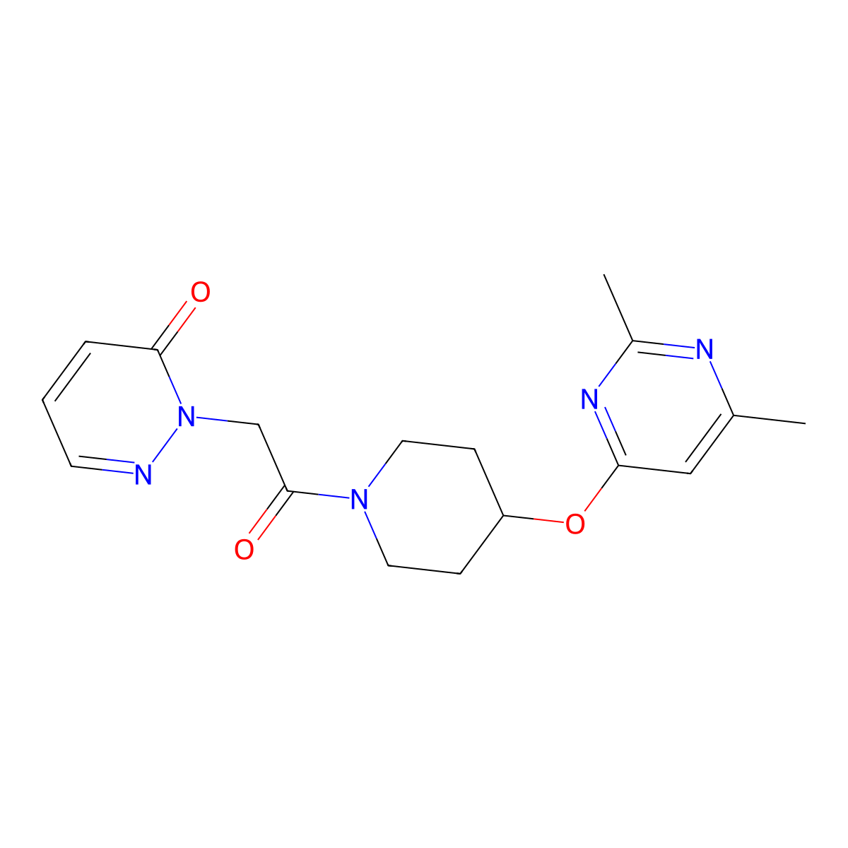 2-(2-(4-((2,6-dimethylpyrimidin-4-yl)oxy)piperidin-1-yl)-2-oxoethyl)pyridazin-3(2H)-one molecular structure, CAS 2034579-97-8