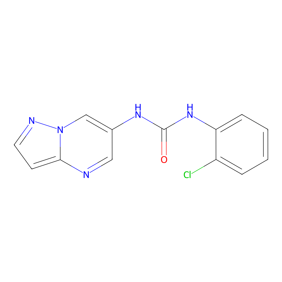 1-(2-Chlorophenyl)-3-(pyrazolo[1,5-a]pyrimidin-6-yl)urea molecular structure, CAS 2034584-35-3