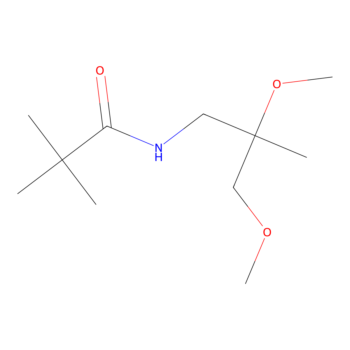 N-(2,3-dimethoxy-2-methylpropyl)-2,2-dimethylpropanamide molecular structure, CAS 2034585-76-5