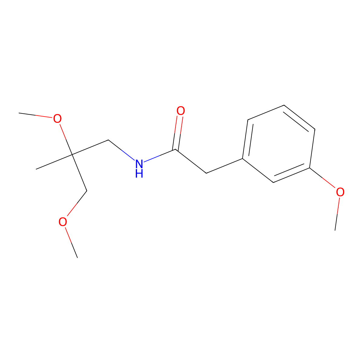 N-(2,3-dimethoxy-2-methylpropyl)-2-(3-methoxyphenyl)acetamide molecular structure, CAS 2034585-92-5