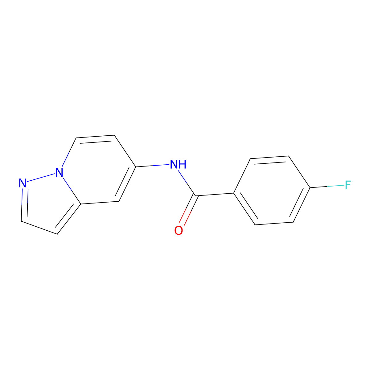 4-fluoro-N-(pyrazolo[1,5-a]pyridin-5-yl)benzamide molecular structure, CAS 2034586-04-2