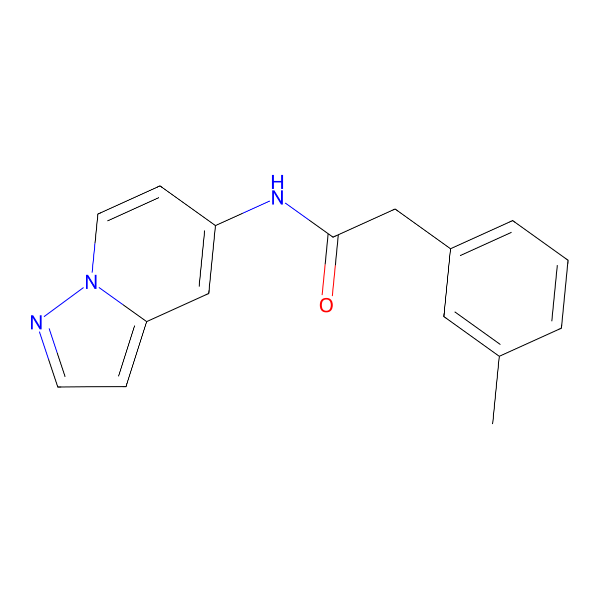 N-(pyrazolo[1,5-a]pyridin-5-yl)-2-(m-tolyl)acetamide molecular structure, CAS 2034586-28-0
