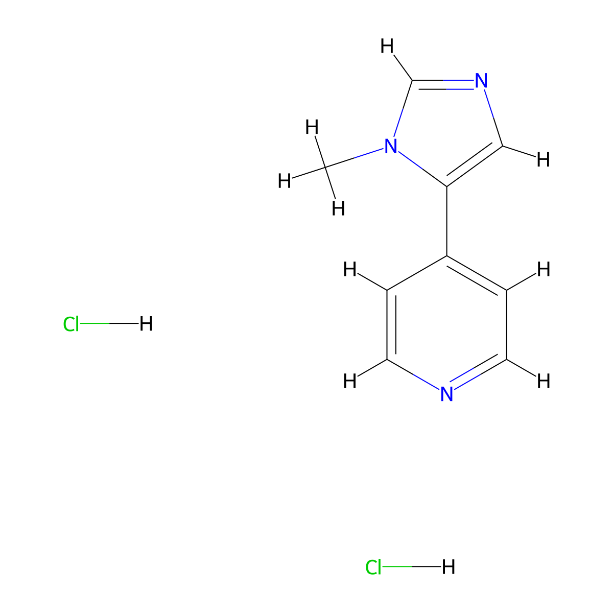 4-(1-methyl-1H-imidazol-5-yl)pyridine dihydrochloride molecular structure, CAS 2034586-96-2