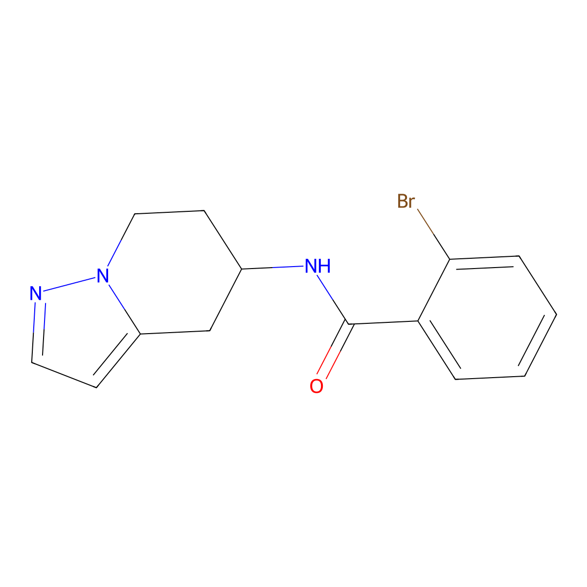 2-bromo-N-(4,5,6,7-tetrahydropyrazolo[1,5-a]pyridin-5-yl)benzamide molecular structure, CAS 2034587-72-7