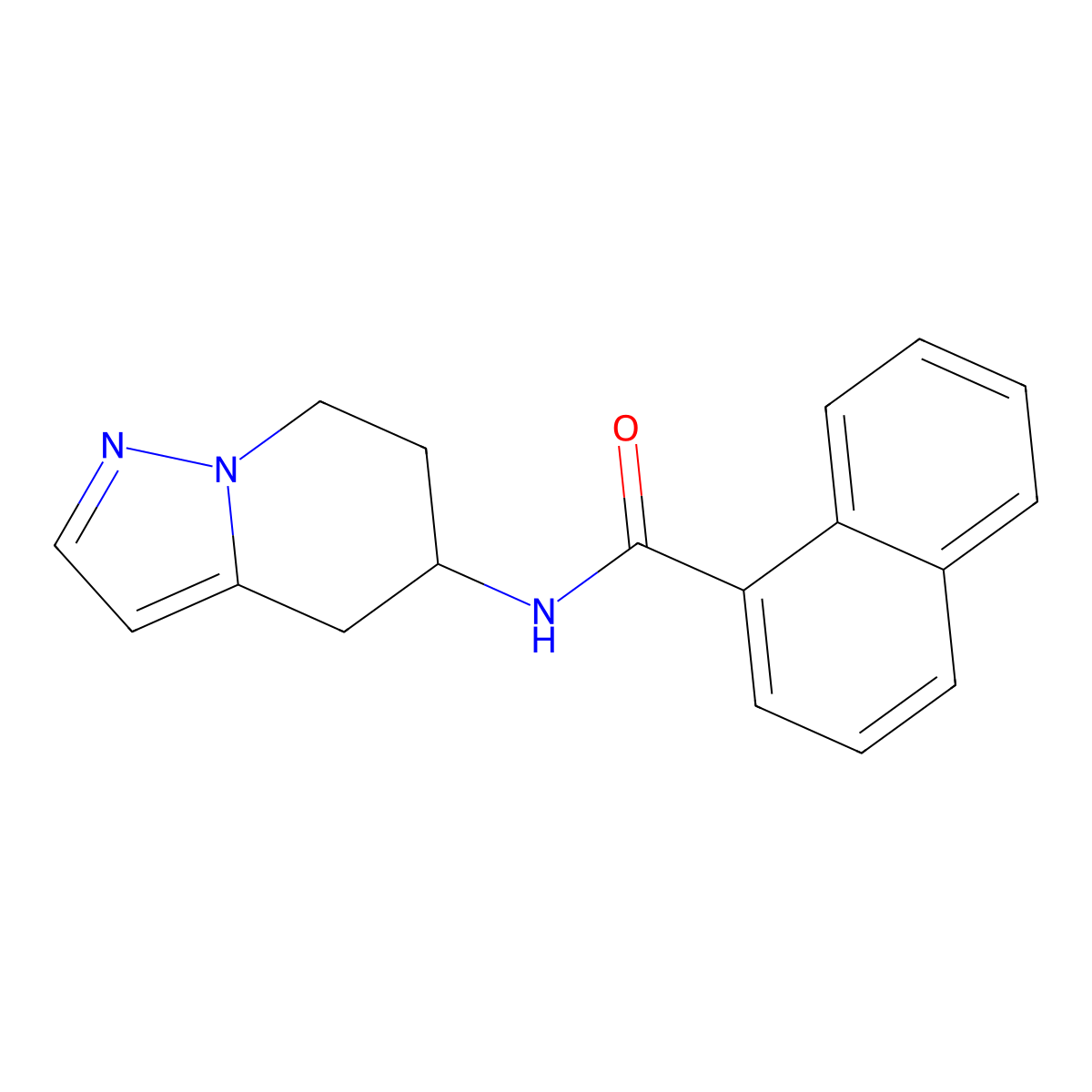 N-(4,5,6,7-tetrahydropyrazolo[1,5-a]pyridin-5-yl)-1-naphthamide molecular structure, CAS 2034587-79-4