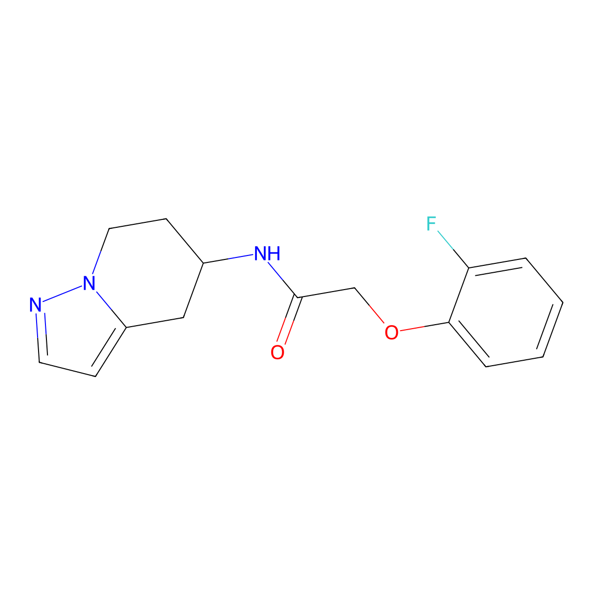 2-(2-fluorophenoxy)-N-(4,5,6,7-tetrahydropyrazolo[1,5-a]pyridin-5-yl)acetamide molecular structure, CAS 2034587-86-3